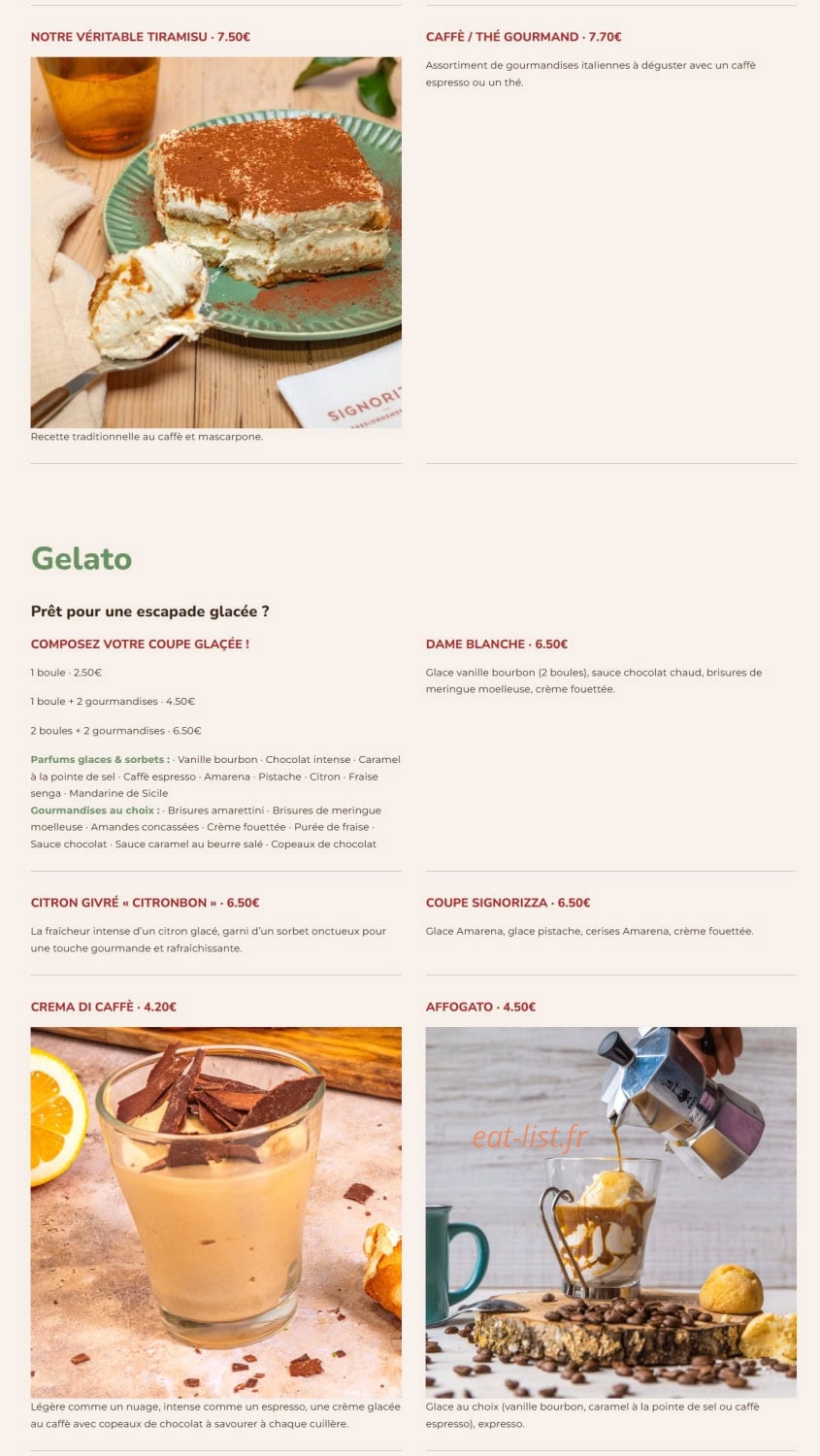Signorizza — carte page 11