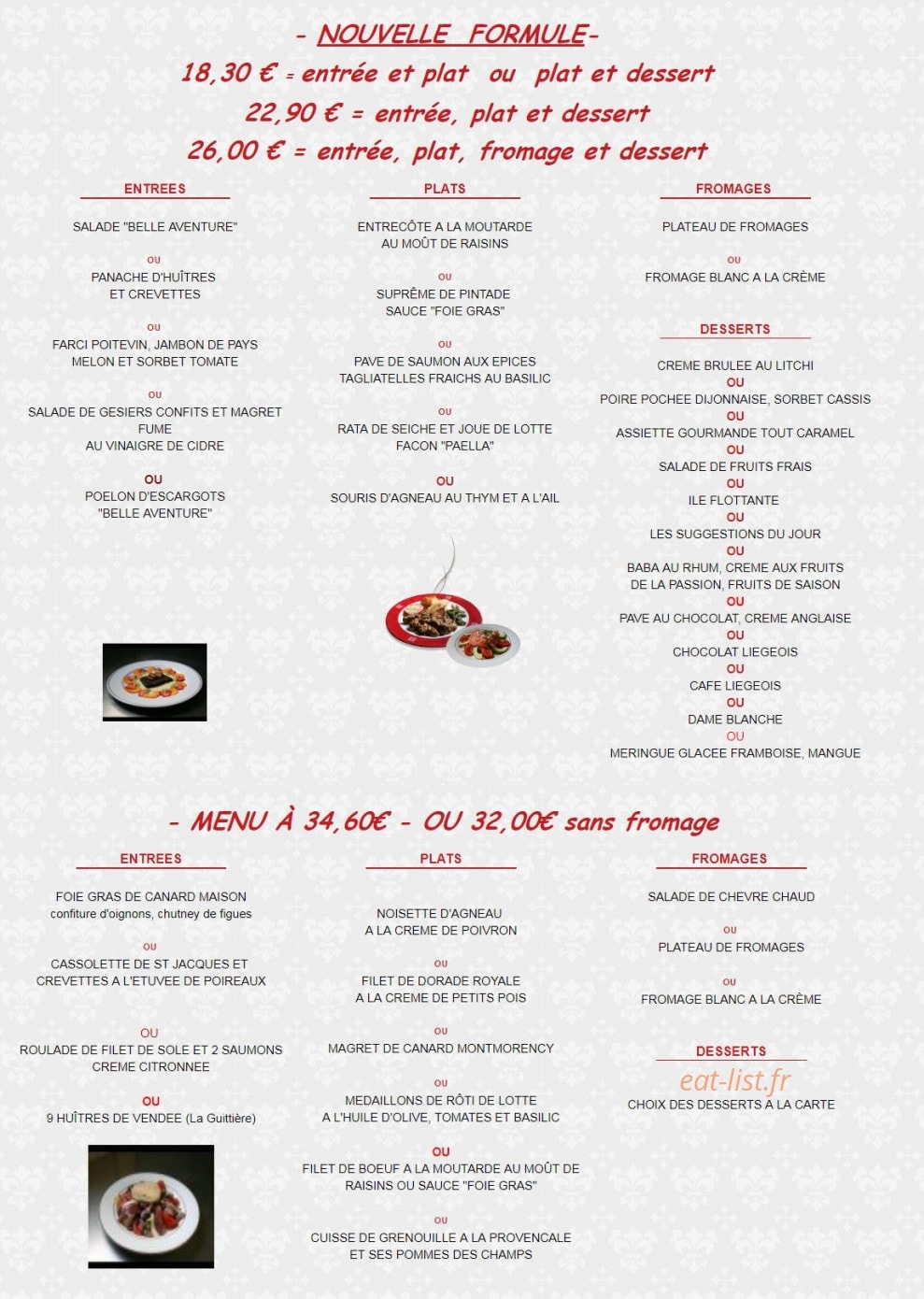 La Belle Aventure — carte page 3