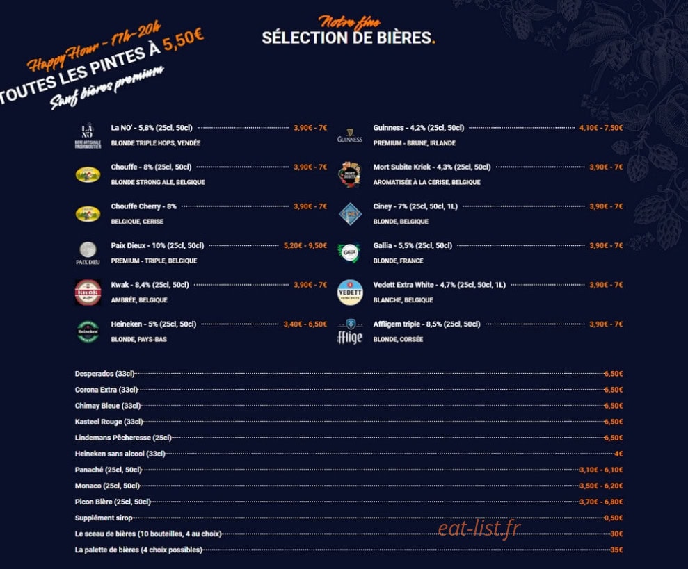 Cargo Beer — carte page 2