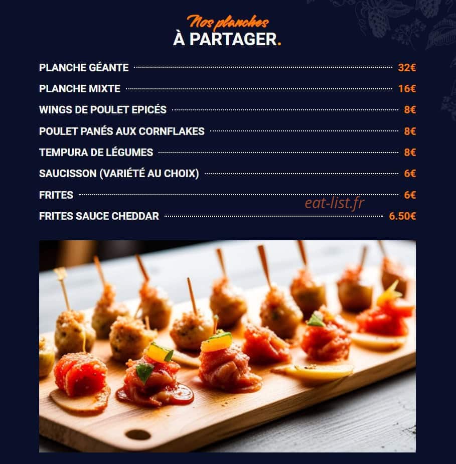 Cargo Beer — carte page 1
