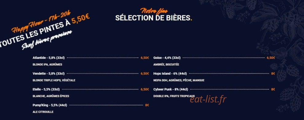 Cargo Beer — carte page 3