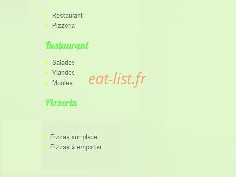 La Paillote — carte page 2