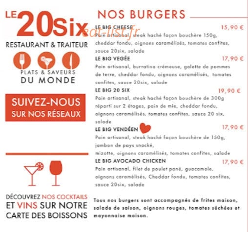 Le 20 Six — carte page 2