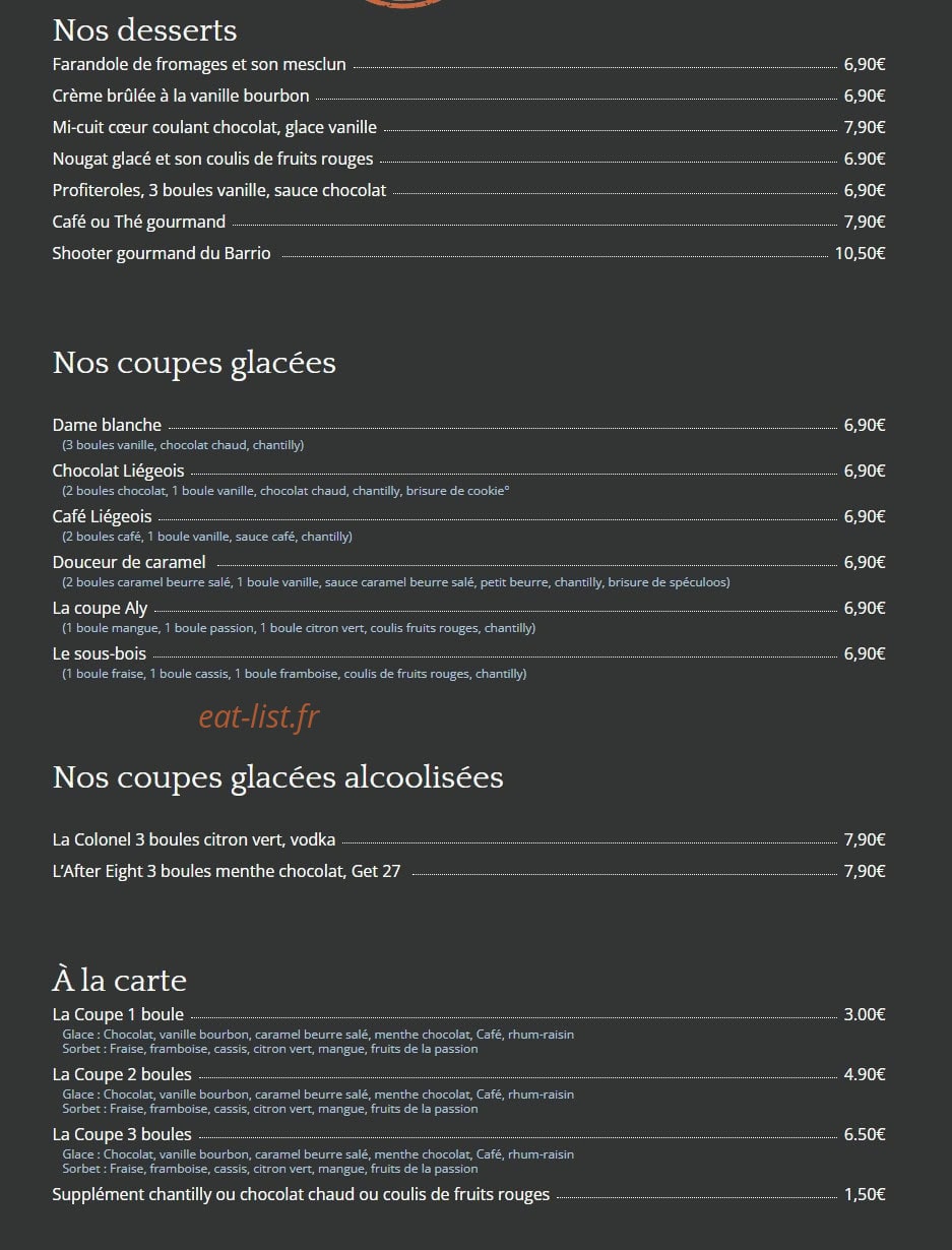 Le Barrio — carte page 5