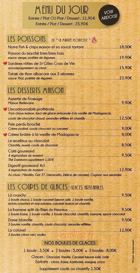 Le Bien Heureux — carte page 3