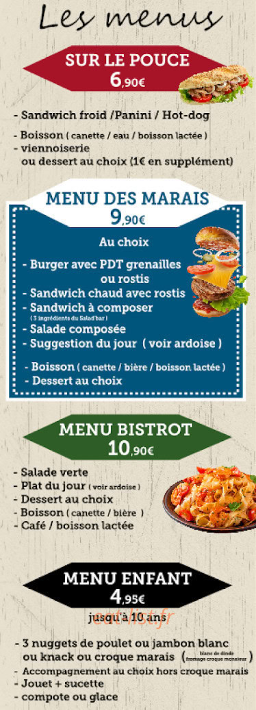 Le Café du Marais — carte page 1