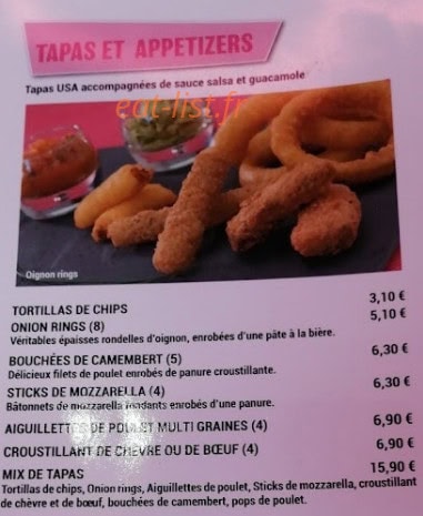 Twist Diner Café — carte page 7