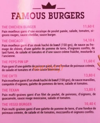 Twist Diner Café — carte page 5