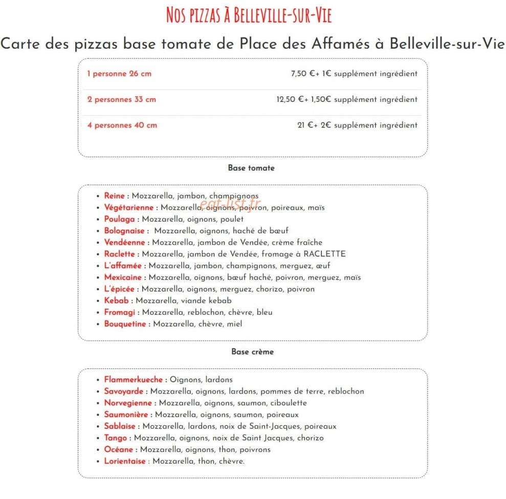 Place des Affamés — carte page 1