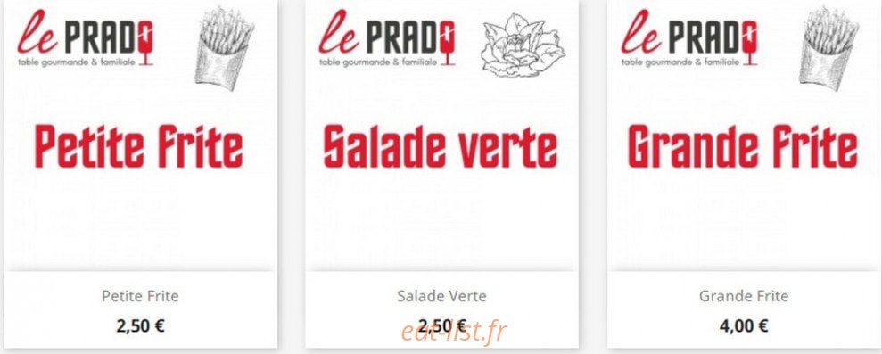 Le Prado — carte page 7