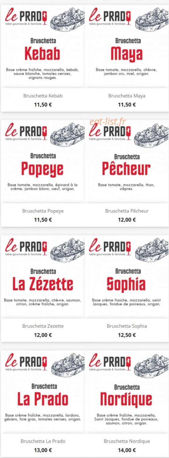 Le Prado — carte page 4