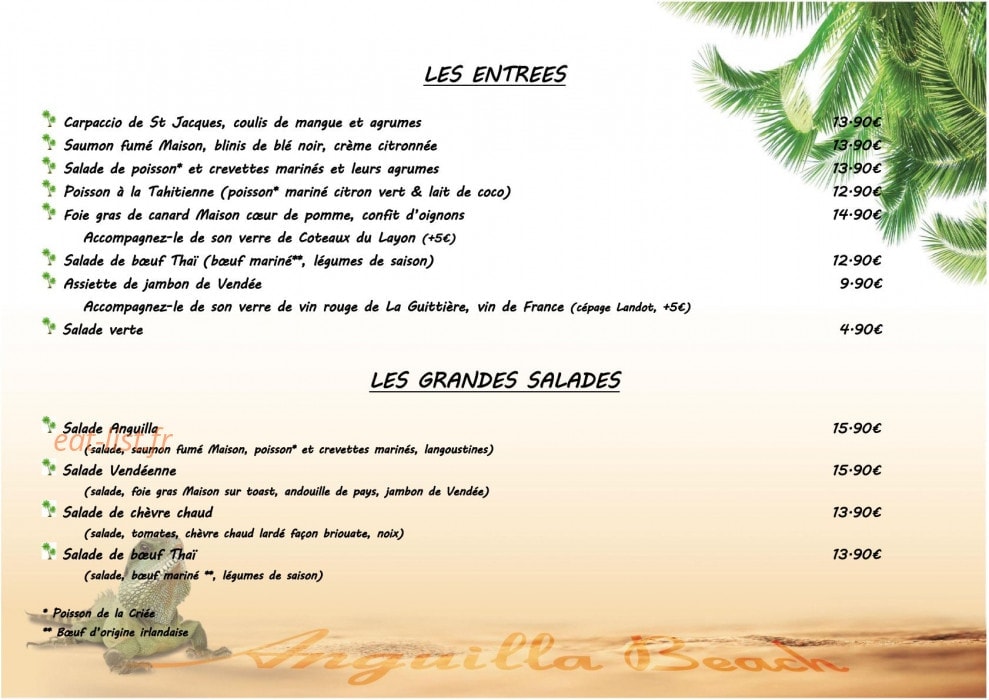 Anguilla Beach — carte page 1