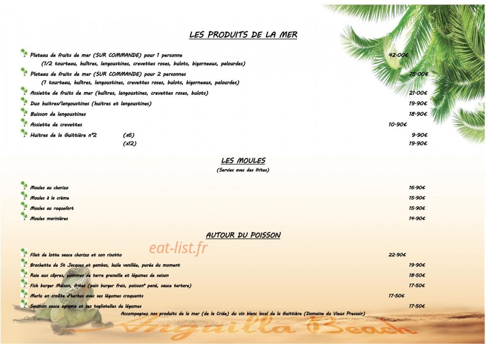 Anguilla Beach — carte page 2