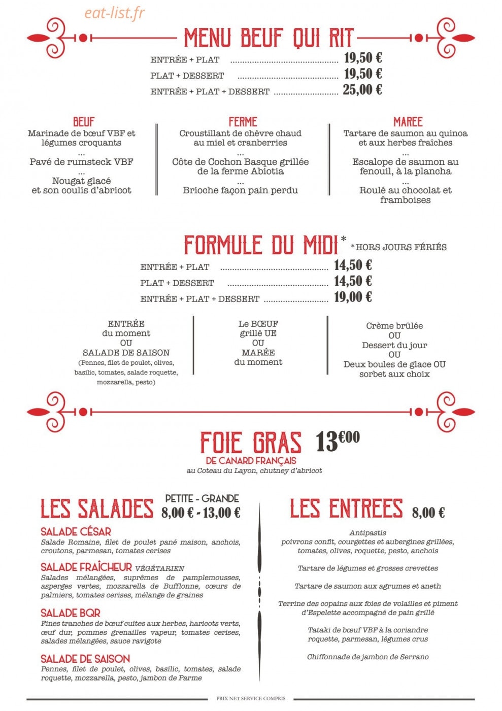 Beuf Qui Rit — carte page 2