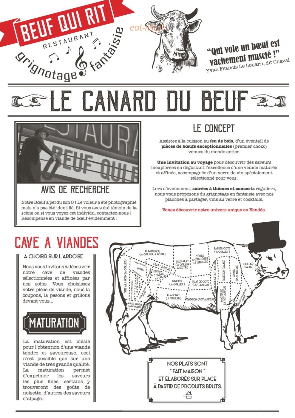 Beuf Qui Rit — carte page 1