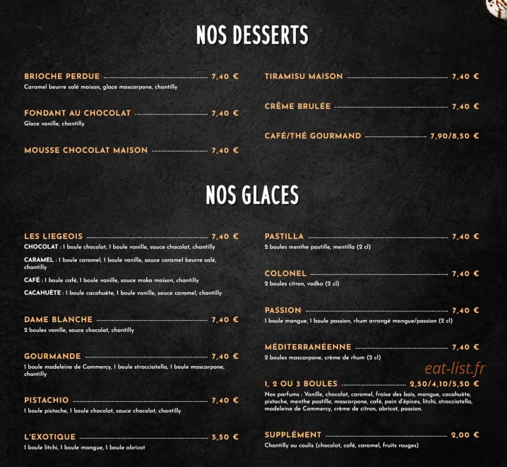 Aiz’pace pizz — carte page 3