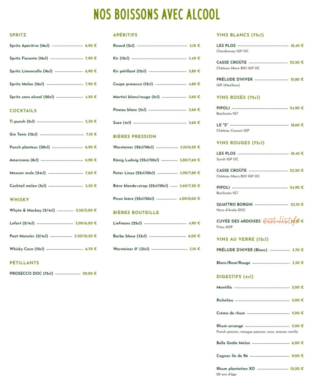 Aiz’pace pizz — carte page 5