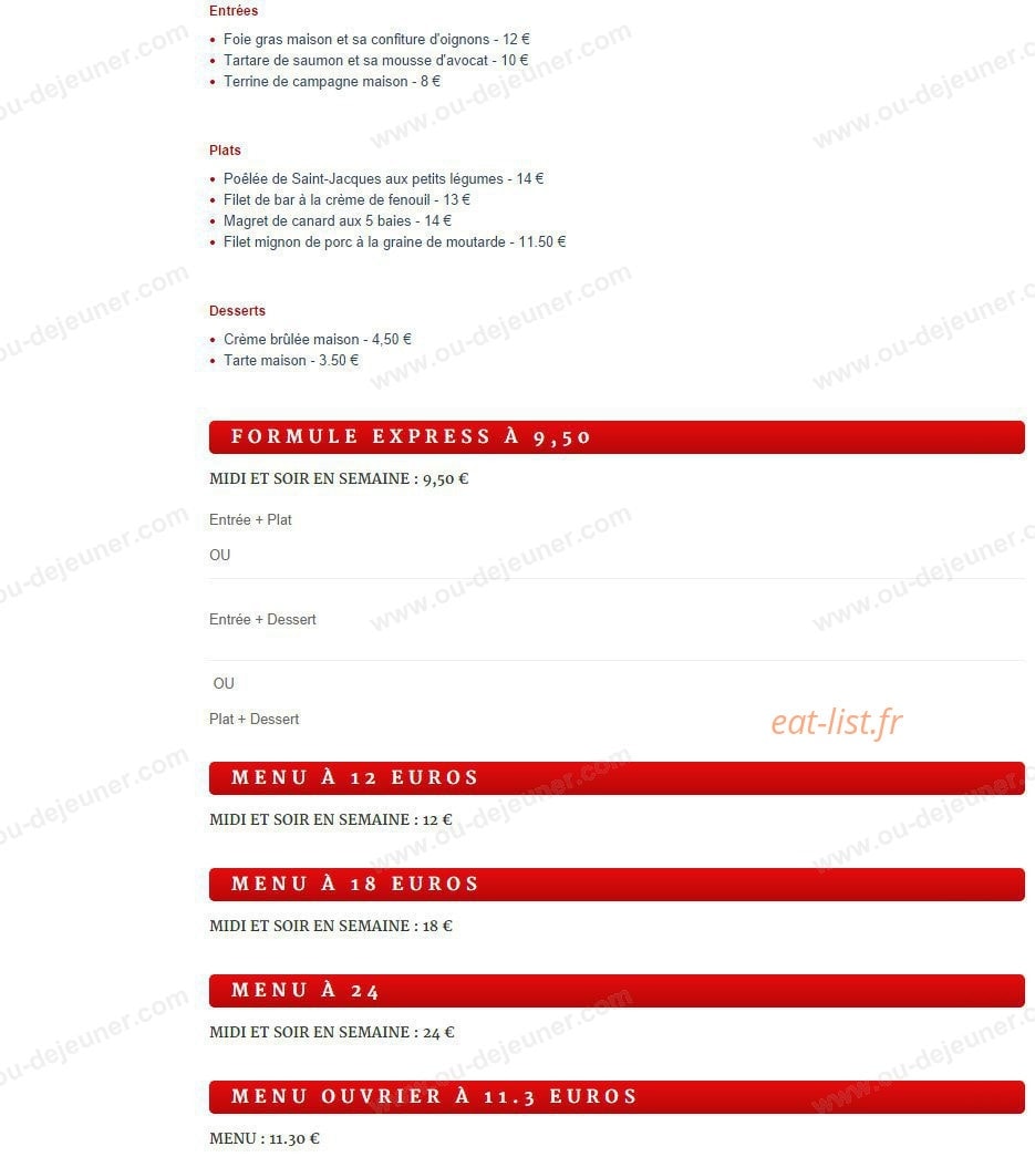 Le Saint Benoist — carte page 2