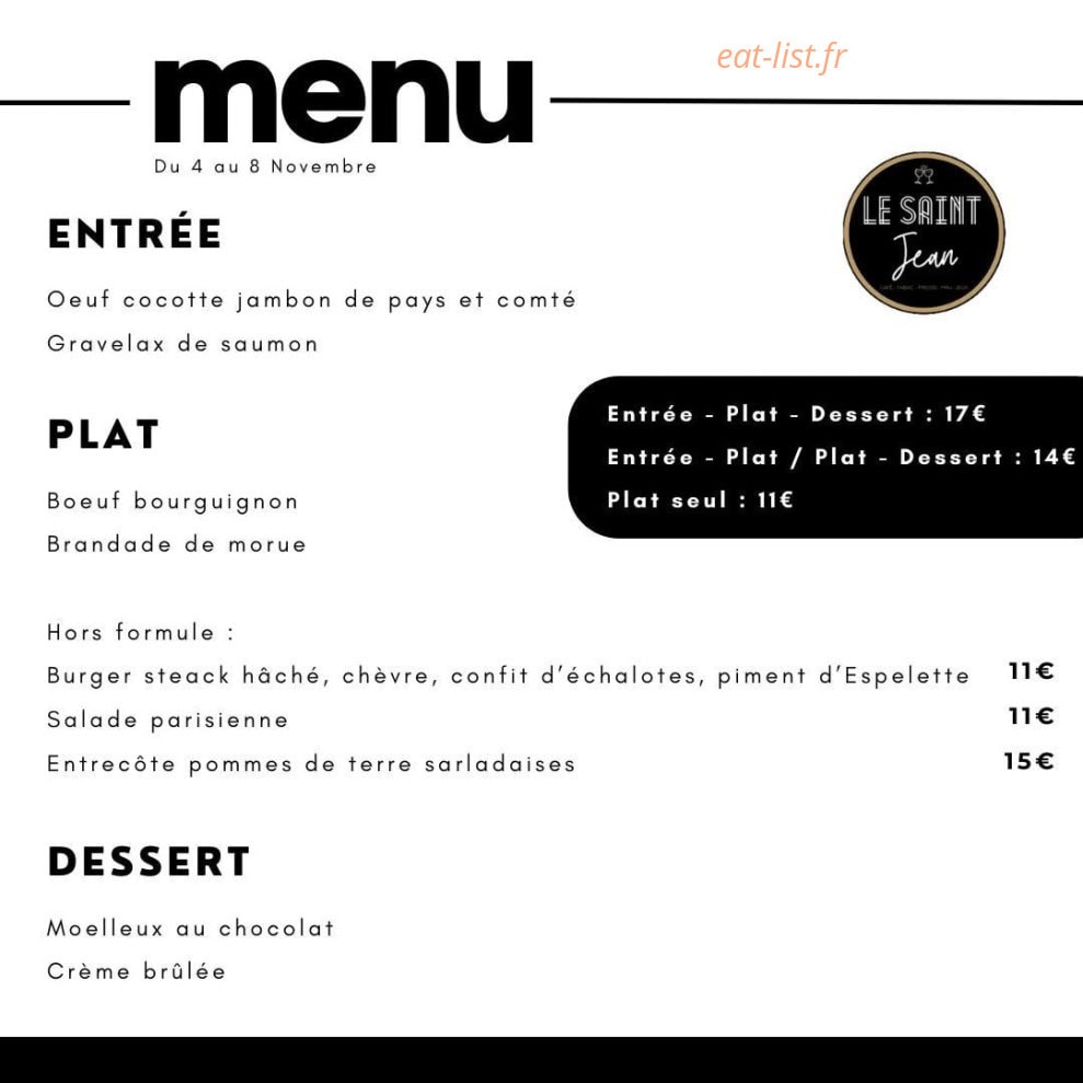 Le Saint Jean — carte page 1