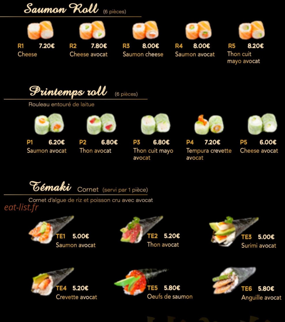 Aki sushi — carte page 4