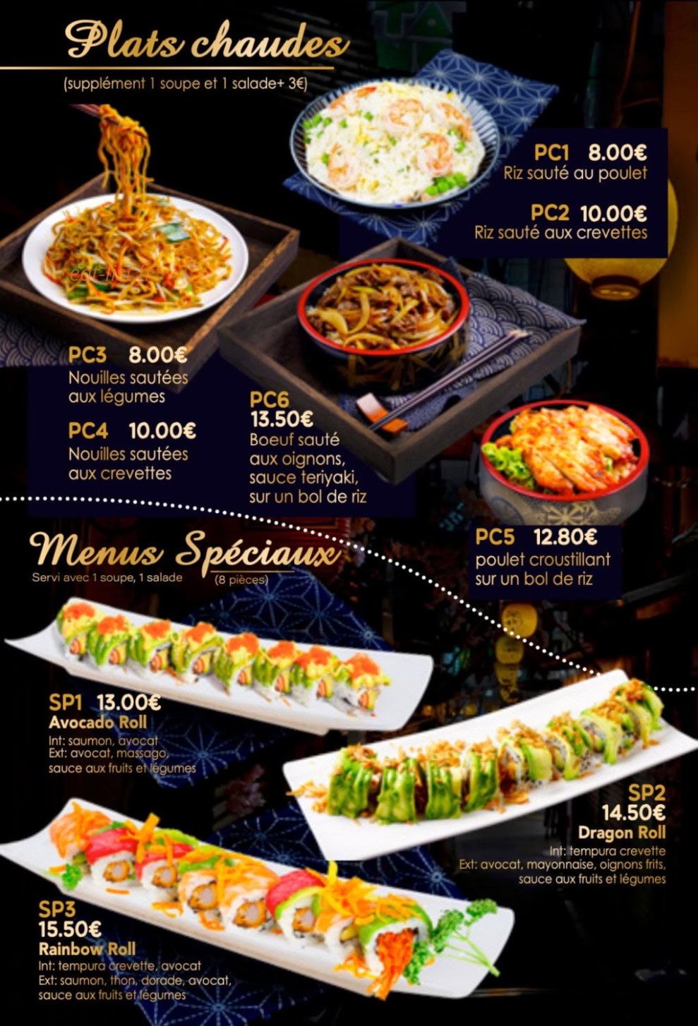 Aki sushi — carte page 8