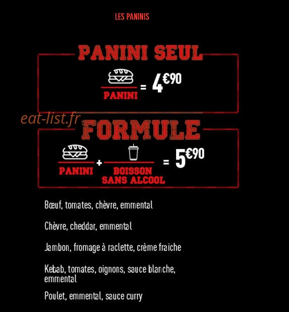 Chicago Corner — carte page 5