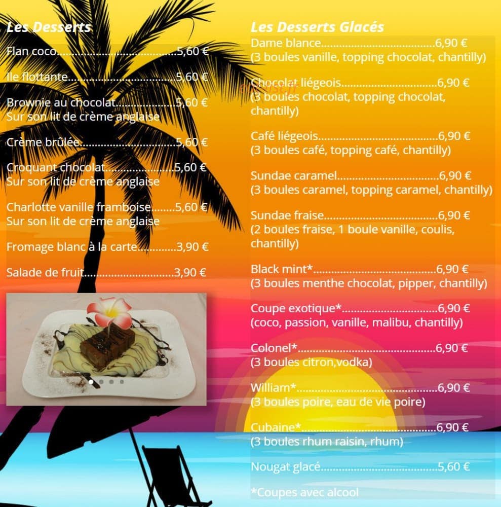 La Paillote — carte page 5