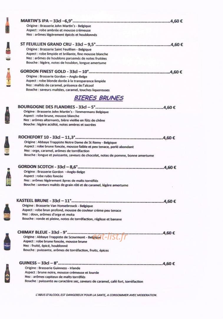 Le Cap'tain — carte page 10