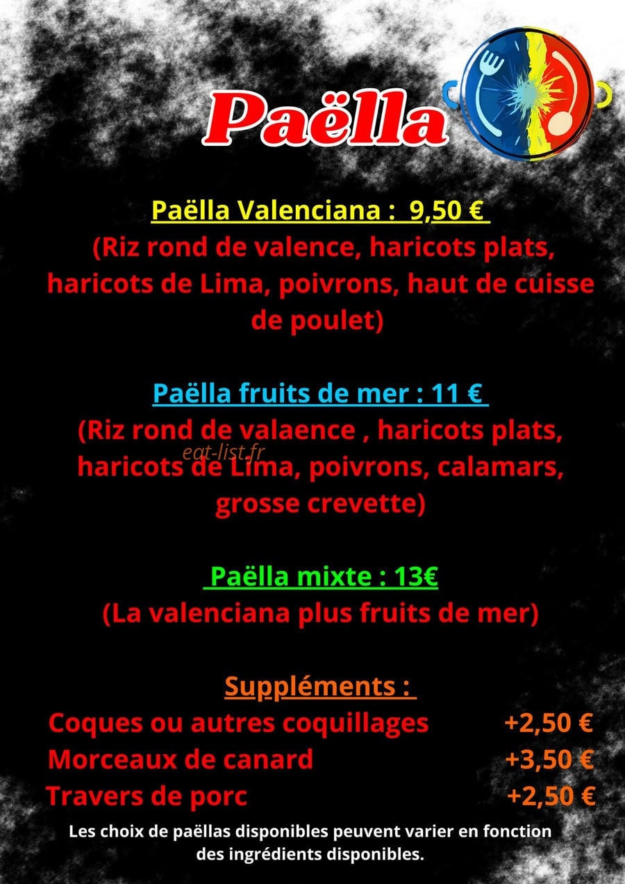La Réunion des Saveurs — carte page 1