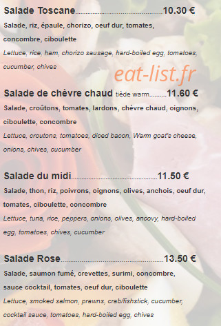Le Moulin des Gourmands — carte page 9