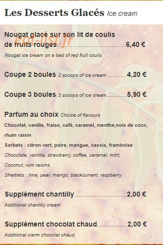 Le Moulin des Gourmands — carte page 19