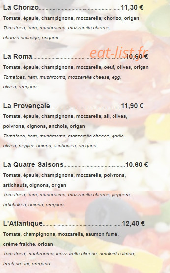 Le Moulin des Gourmands — carte page 2