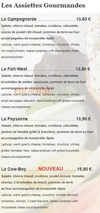 Le Moulin des Gourmands — carte page 12
