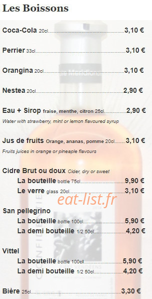 Le Moulin des Gourmands — carte page 30