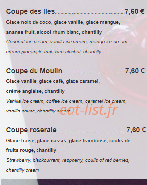 Le Moulin des Gourmands — carte page 23