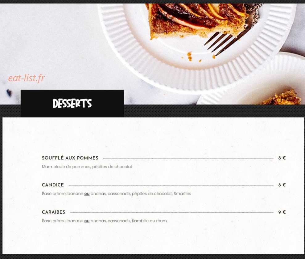 L'or en Pizza — carte page 6