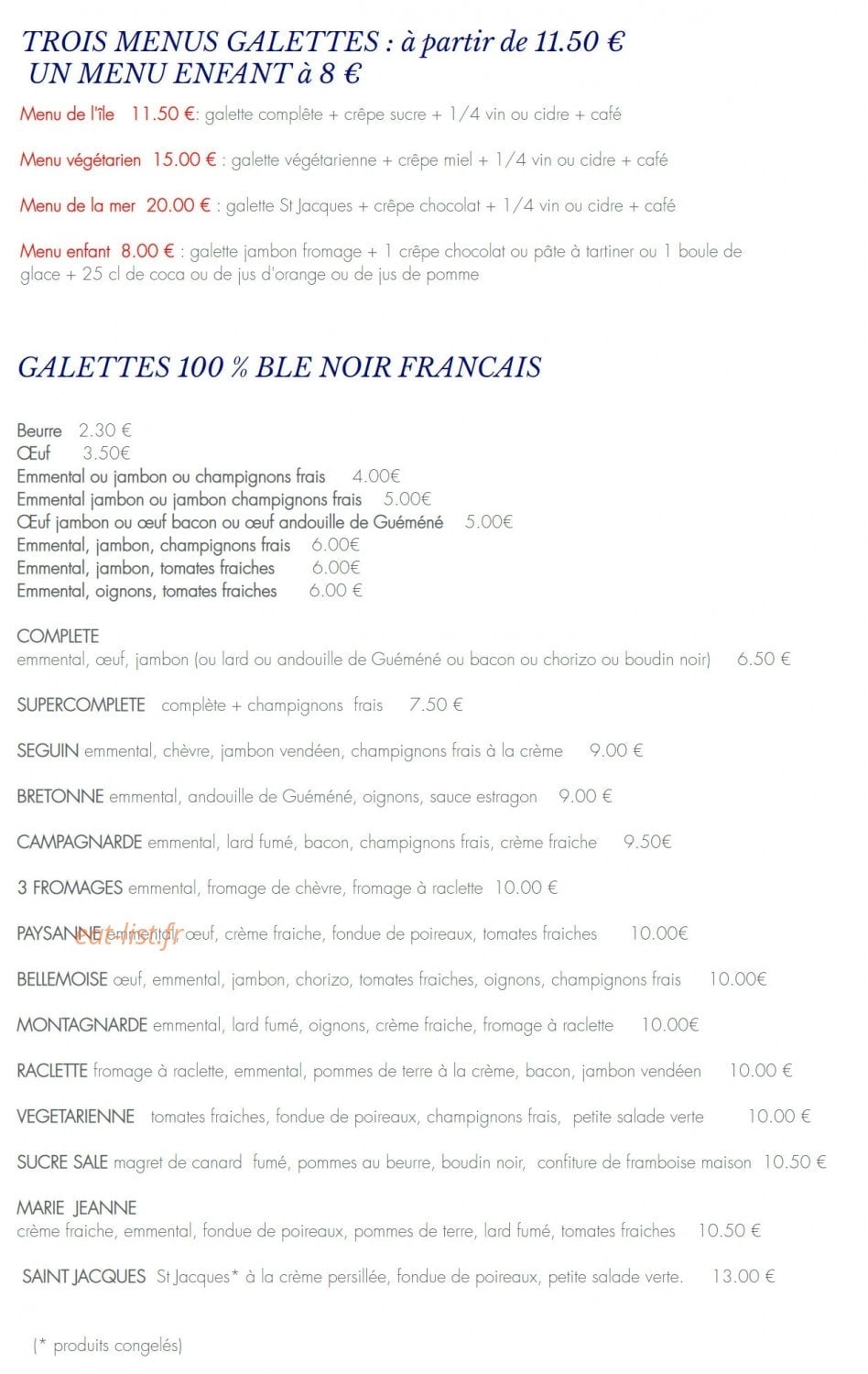 L'île aux Galettes — carte page 3