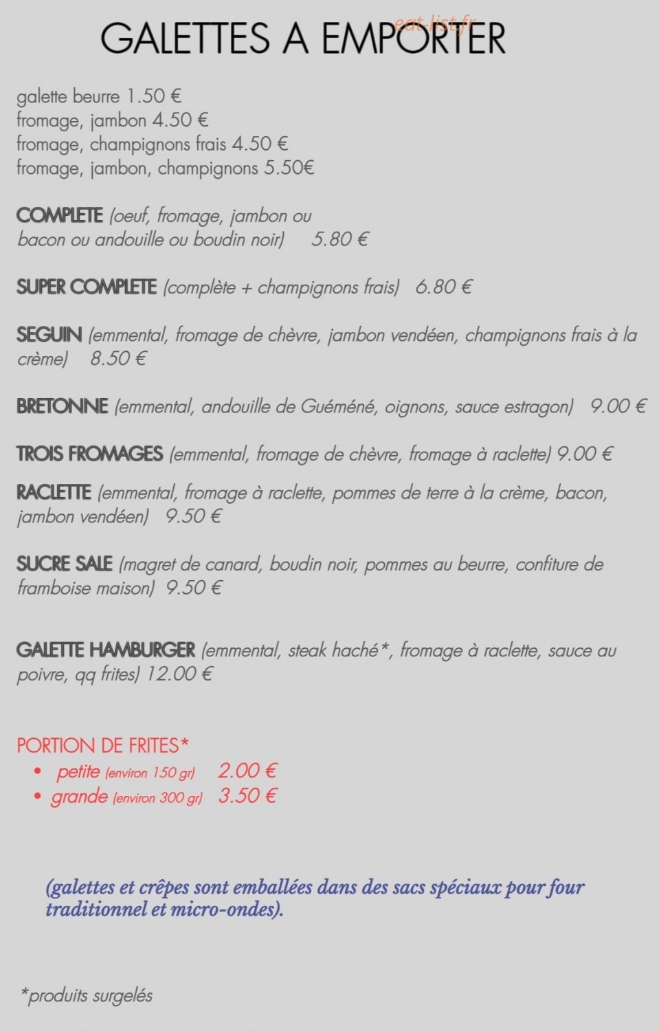 L'île aux Galettes — carte page 1
