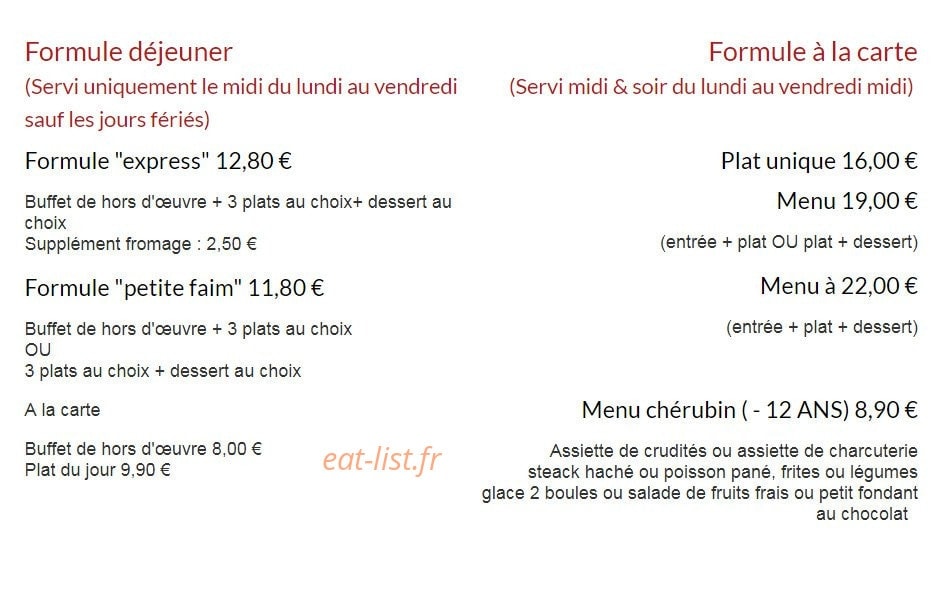 Les Colonnades — carte page 1