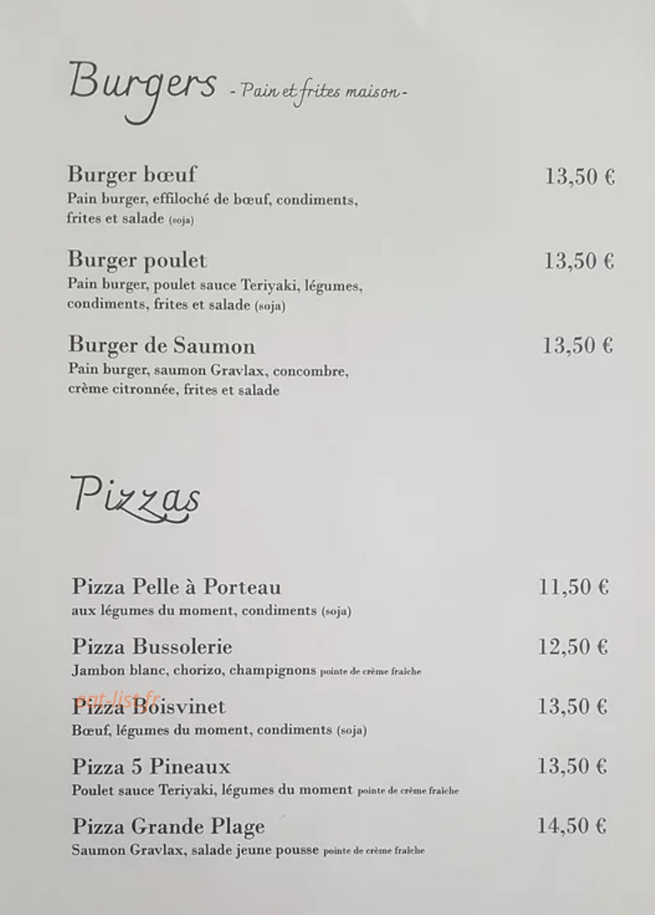 Au Fil Des Saisons — carte page 4