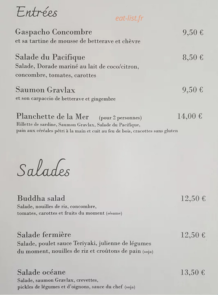 Au Fil Des Saisons — carte page 2