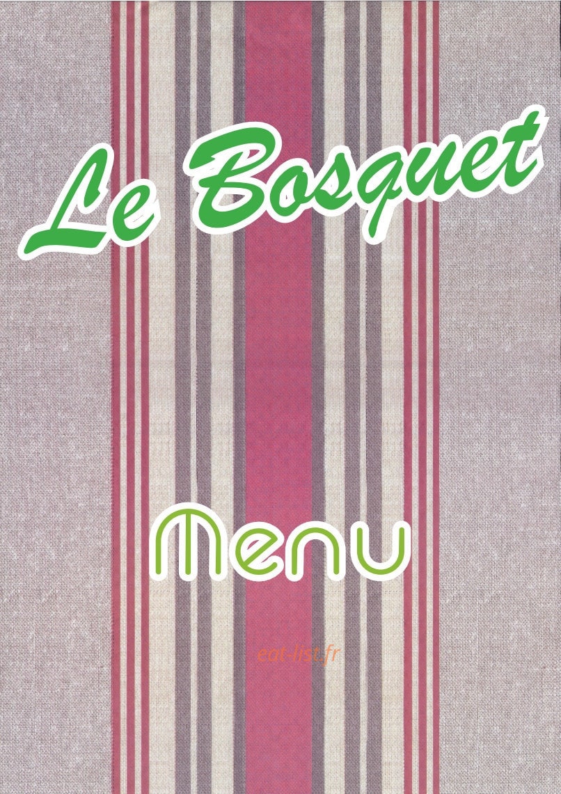 Le Bosquet — carte page 1