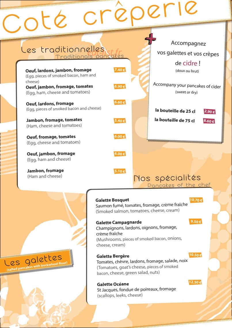 Le Bosquet — carte page 8