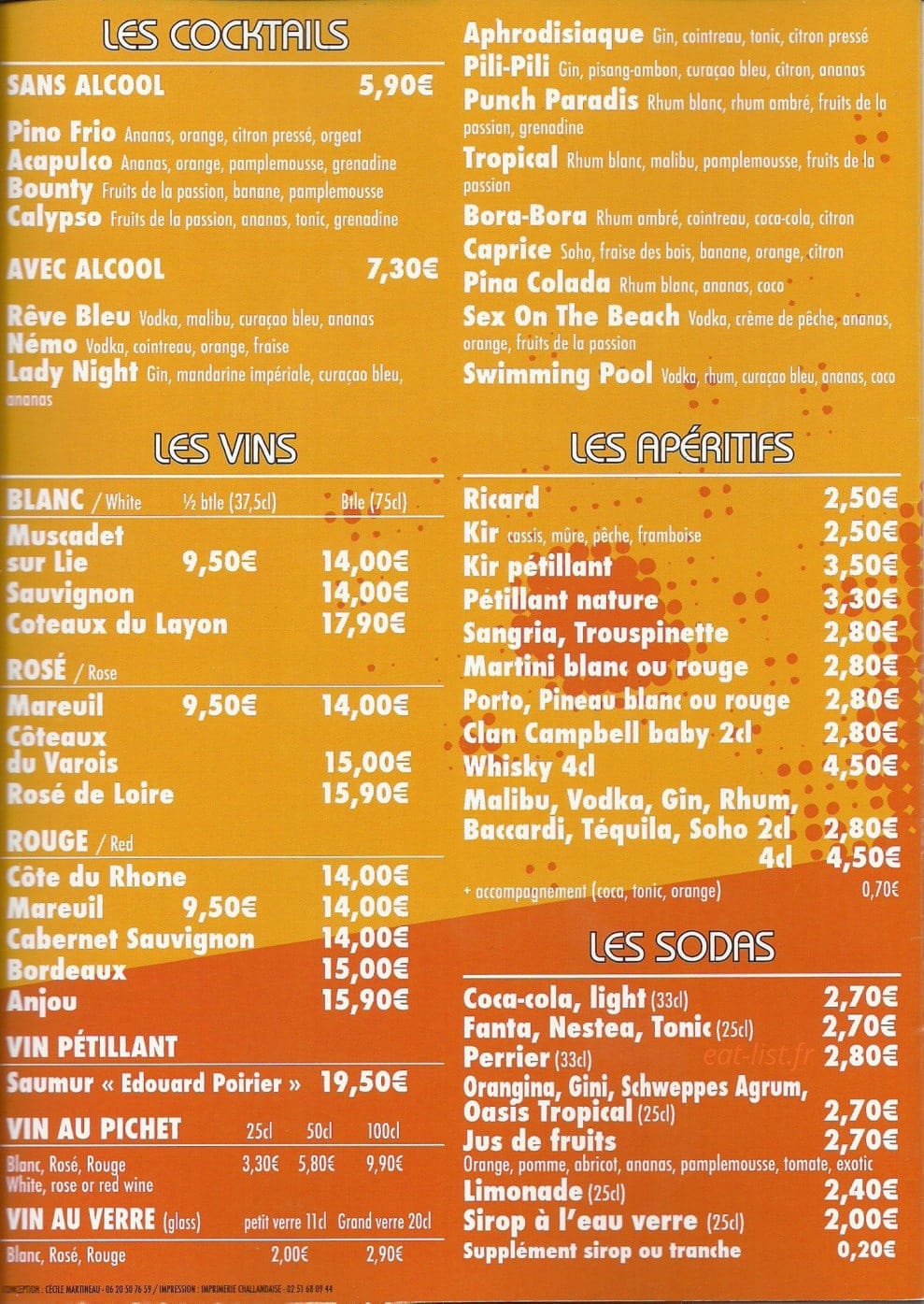 Le Tropical — carte page 6