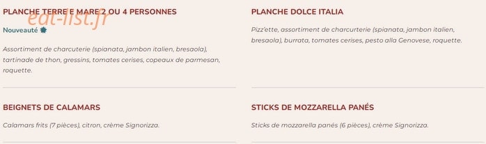 Signorizza — carte page 4