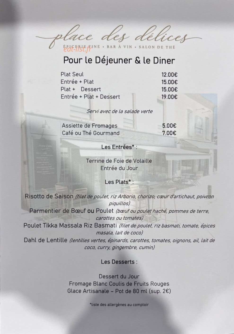 Place des Délices — carte page 1