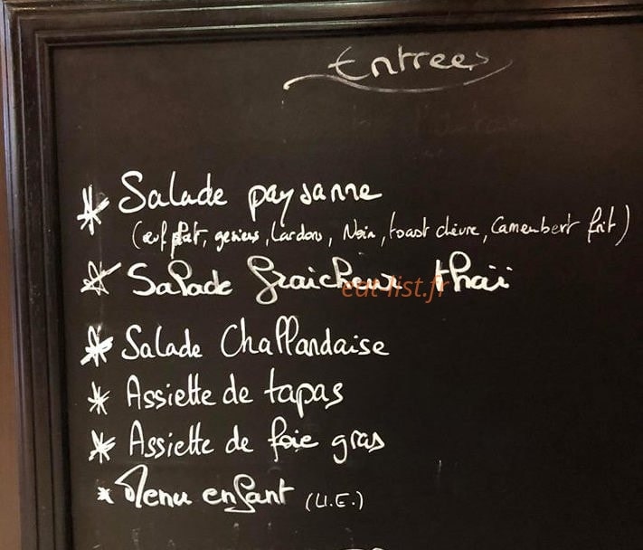 Albanera café — carte page 1