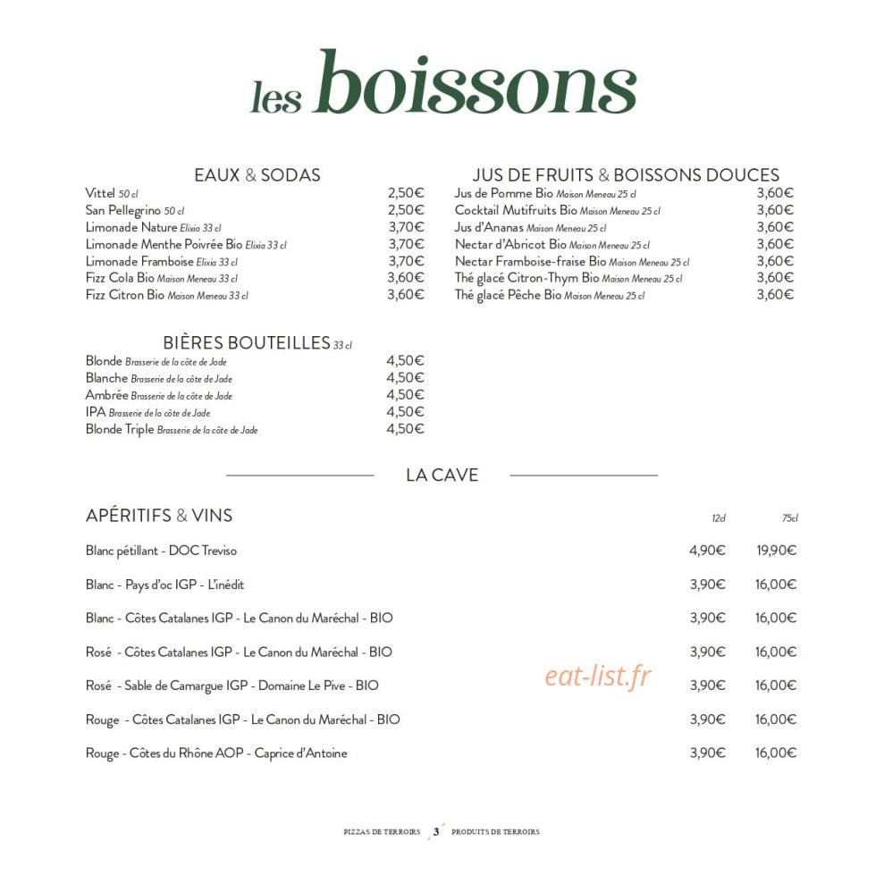 Basilic & Co — carte page 12