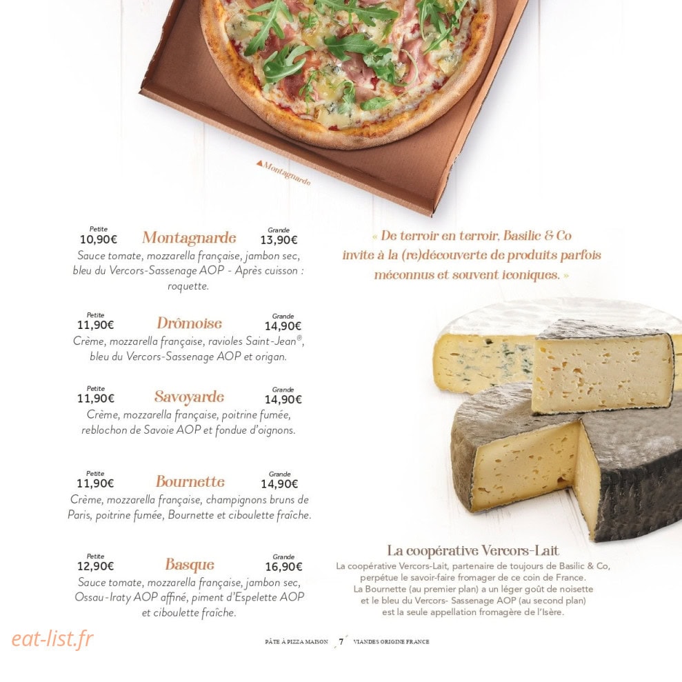 Basilic & Co — carte page 8