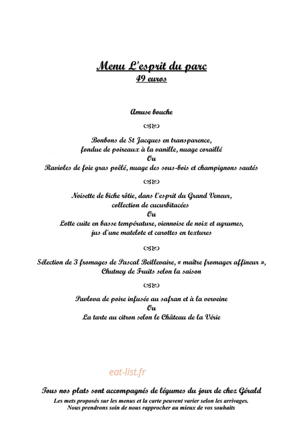 Château de la Verie — carte page 3